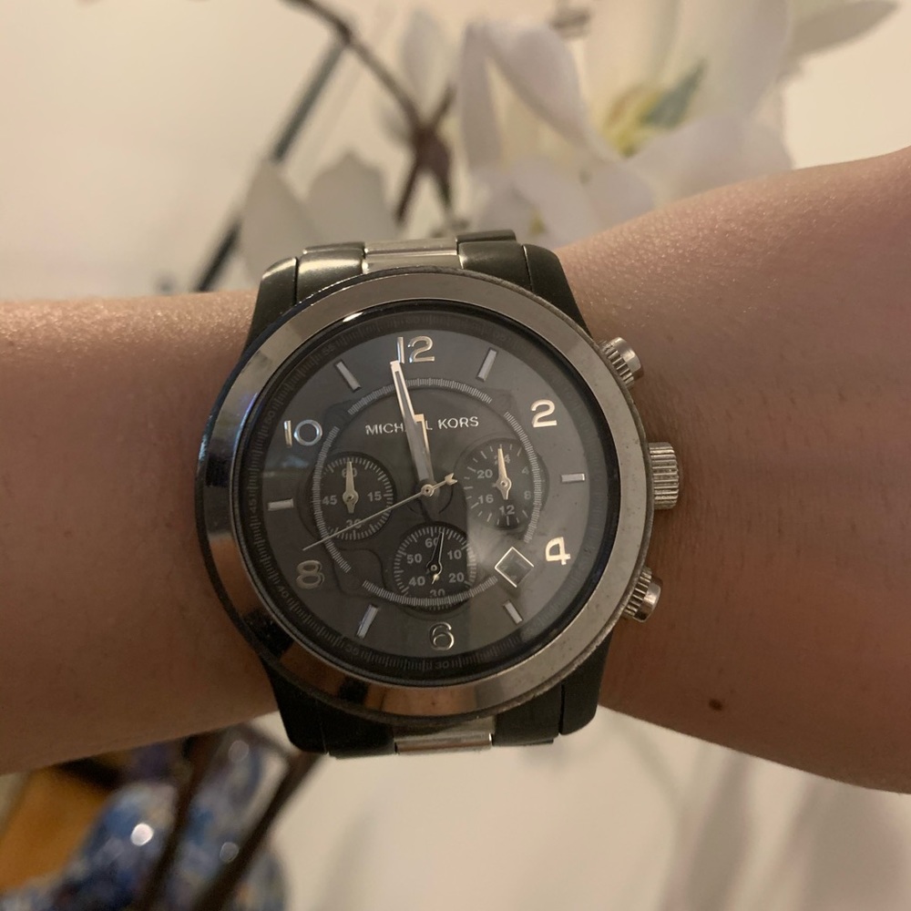 Michael Kors Two-Tone Oversized Runway Watch